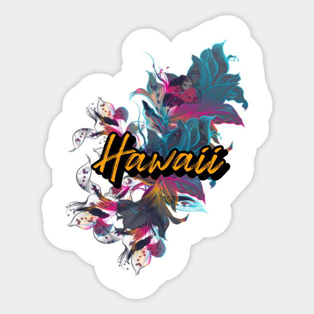 Hawaii Hawaii Sticker TeePublic